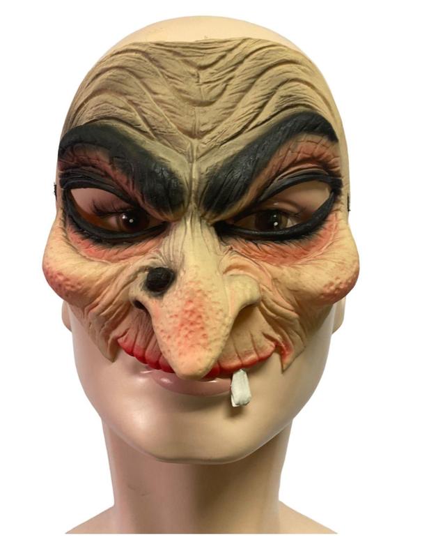 Máscara Metade Rosto Bruxa Malvada Com Elástico Fantasia - Blook